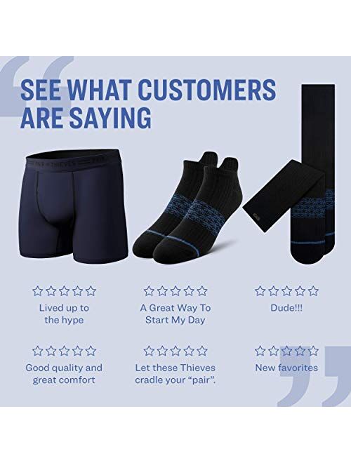 Pair of Thieves Men's 6 Pack Everyday Kit Cushioned Low Cut Socks