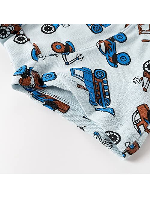 Choco Moon Little Boys' Cotton Brief Soft Underwear Multipack