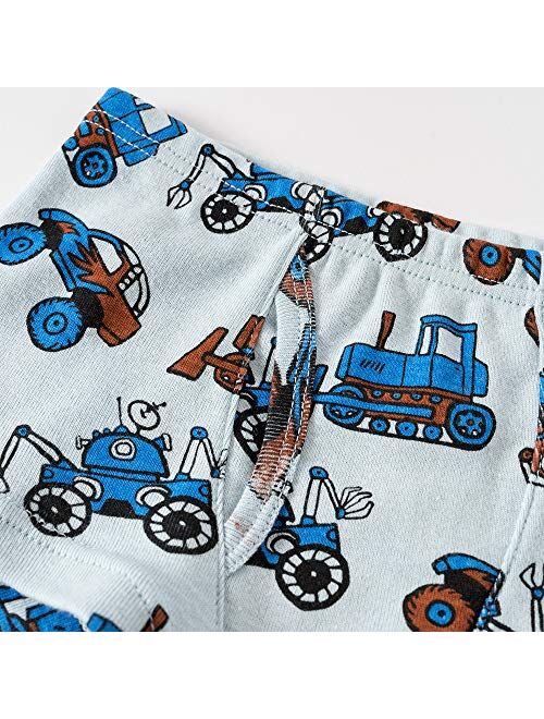 Choco Moon Little Boys' Cotton Brief Soft Underwear Multipack