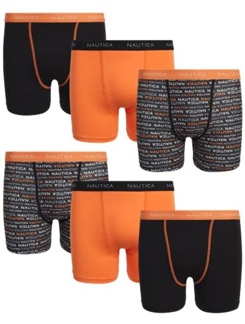 Nautica Boys' Underwear - Performance Boxer Briefs (6 Pack)