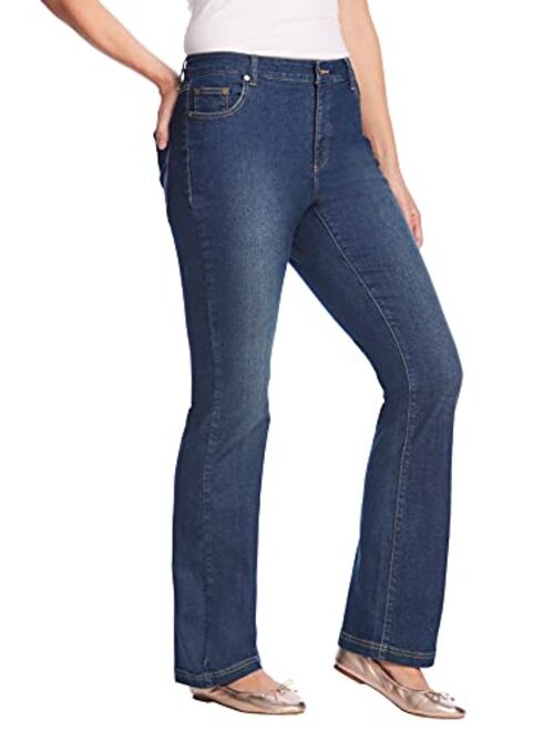 Woman Within Women's Plus Size Petite Bootcut Stretch Jean