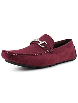 Amali Walken - Men's Slippers – Mens Casual Shoes - Mens Loafers - Mocassins Mens Slip On Shoes - Driver with Metal Bit and Detailed Stitching