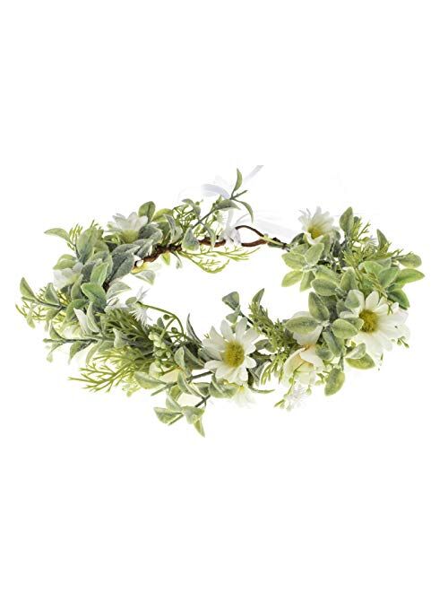 Floral Fall Camellia Flower Crown Rose Headpiece Wedding Bridal Flower Girl Halo Maternity Photo Props FL-03