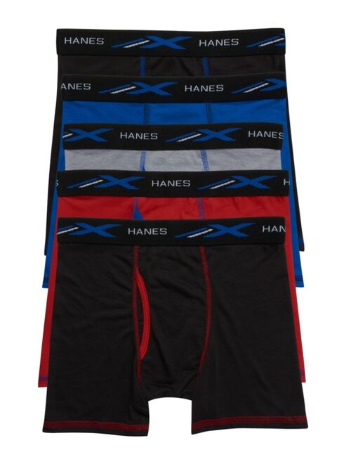 Hanes Big Boys Ultimate X-Temp Assorted Boxer Brief, Pack of 5