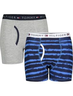 Big Boys Stripe Boxer Briefs, Pack of 2