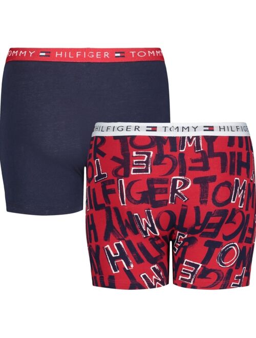 Tommy Hilfiger Big Boys Brush Logo Boxer Briefs, Pack of 2