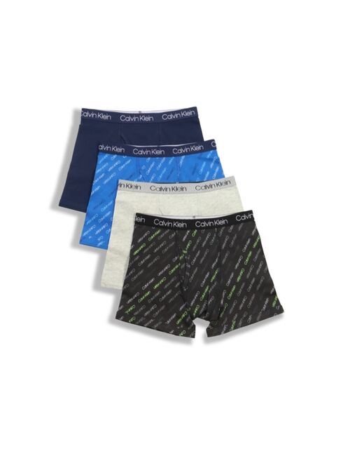 Calvin Klein Big Boys 4 Pack Boxer Brief Set