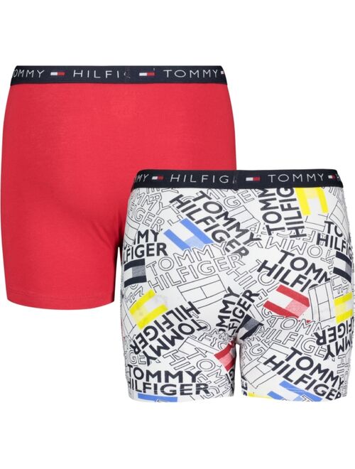 Tommy Hilfiger Big Boys Toss Print Boxer Briefs, Pack of 2