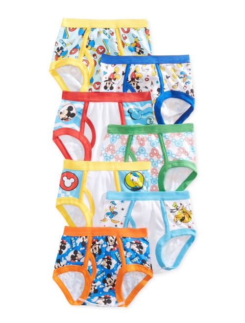 Disney Mickey Mouse 7-Pk. Cotton Briefs, Toddler Boys