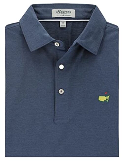 PETER MILLAR 2022 Masters Men's Solid Navy Performance Tech Golf Polo Shirt