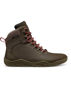 VIVOBAREFOOT Tracker II FG, Womens Leather Hiking Boot With Barefoot Firm Ground Sole and Thermal Protection