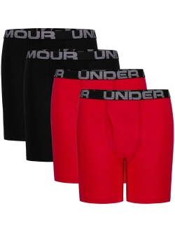 Boys 8-20 Under Armour 4-Pack Performance Cotton Boxer Briefs