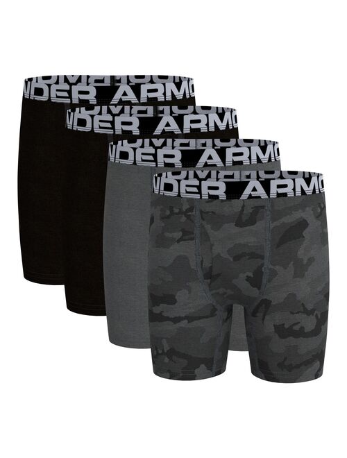 Boys 8-20 Under Armour 4-Pack Camo Boxer Set