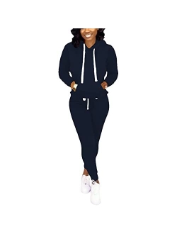 Nimsruc Womens 2 Piece Outfits Casual Sweatsuits Pants Set