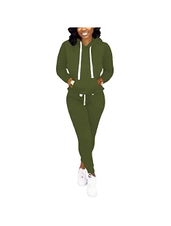 Nimsruc Womens 2 Piece Outfits Casual Sweatsuits Pants Set