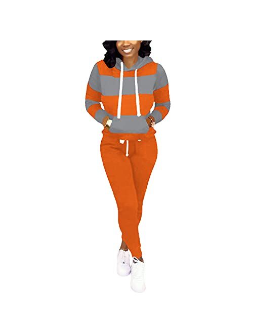 Nimsruc Womens 2 Piece Outfits Casual Sweatsuits Pants Set