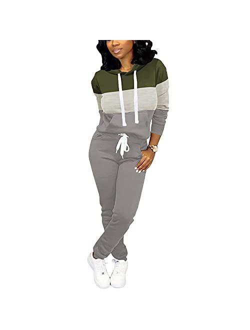 Nimsruc Womens 2 Piece Outfits Casual Sweatsuits Pants Set