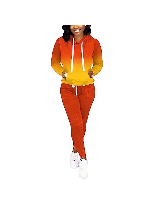 Nimsruc Womens 2 Piece Outfits Casual Sweatsuits Pants Set