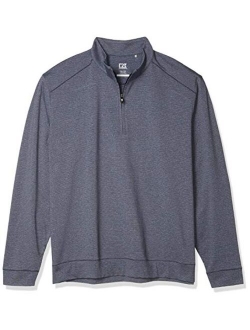 Men's Soft, Performance, Subtle Stripe Shoreline Half-Zip Pullover