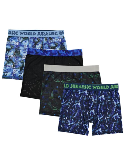 Boys 8-10 Jurassic World 4-Pack Cool Yarn Boxer Briefs