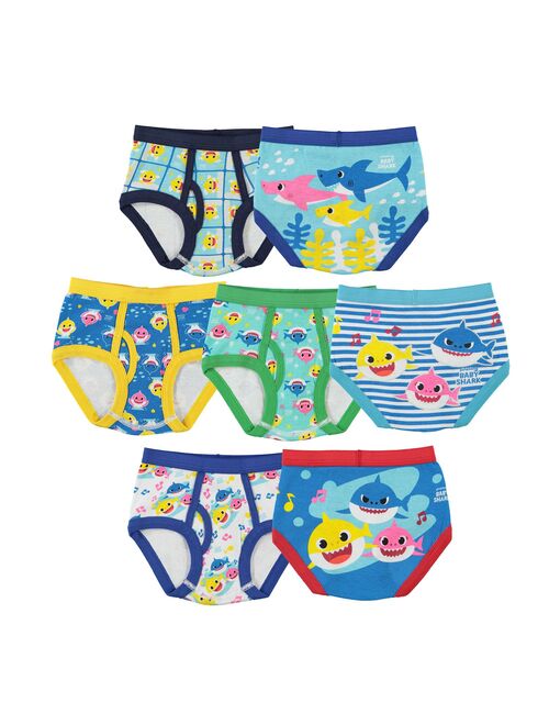 Toddler Boy Baby Shark 7-Pack Briefs