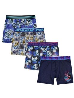 Boys 8-10 Star Wars 4-Pack Cool Yarn Boxer Briefs