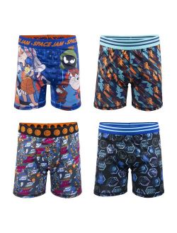 Boys Space Jam 4-Pack Athletic Boxer Briefs