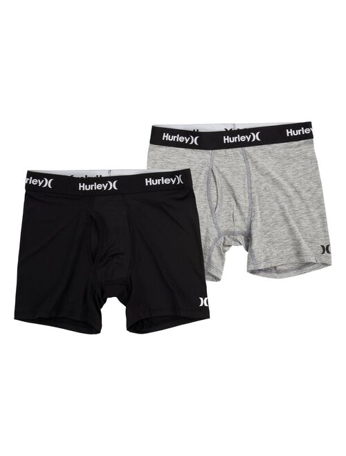 Boys 8-20 Hurley 2-Pack Dry Boxer Briefs