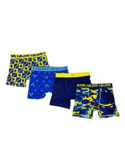 Boys 4-20 Ninja 4-Pack Boxer Briefs