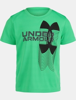 Boys' Pre-School UA Split Logo Hybrid Short Sleeve Tees