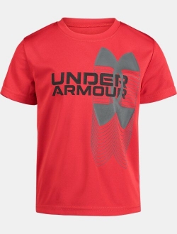 Boys' Pre-School UA Split Logo Hybrid Short Sleeve Tees