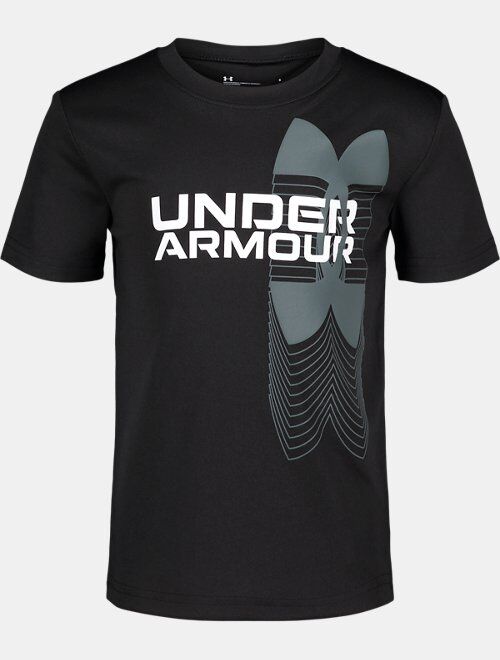 Under Armour Boys' Pre-School UA Split Logo Hybrid Short Sleeve Tees