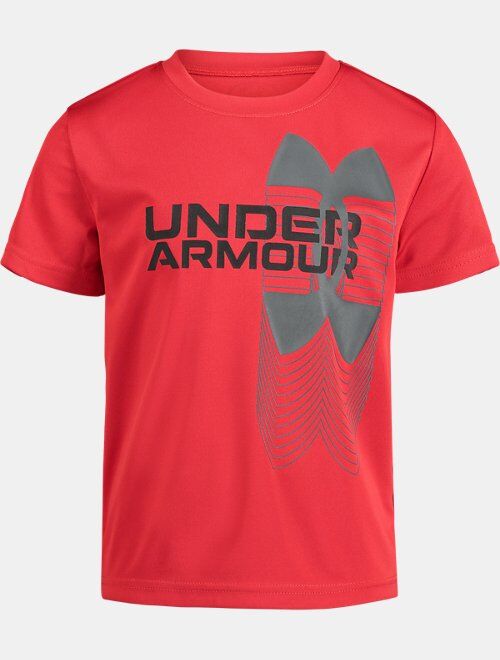 Under Armour Boys' Pre-School UA Split Logo Hybrid Short Sleeve Tees