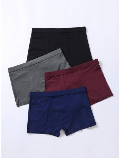 Shein Boys 4pcs Tape-waist Boxer Brief