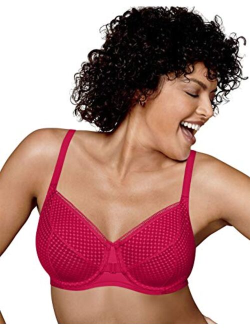 Playtex Women's Love My Curves Modern Curvy Unlined Full Coverage Balconette Bra US4713