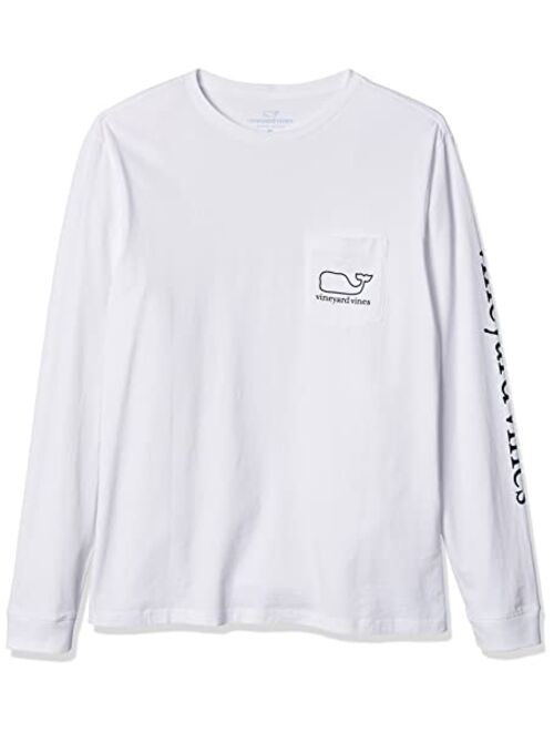 vineyard vines Men's Long Sleeve Modern Whale Pocket T-Shirt