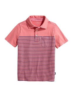 Boys' Short-Sleeve Stripe Island Polo