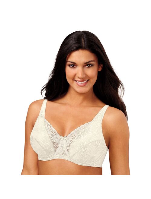 Playtex Secrets Love My Curves Signature Floral Underwire Full Coverage Bra #4422