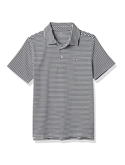 vineyard vines Boy's Winstead Stripe Sankaty Polo