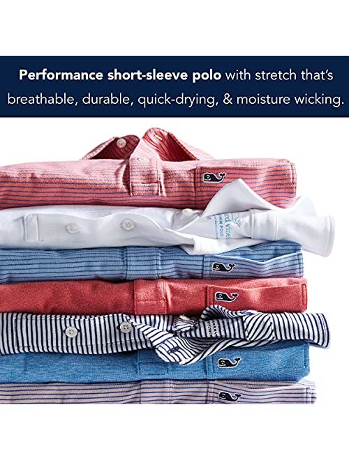 vineyard vines Boy's Winstead Stripe Sankaty Polo