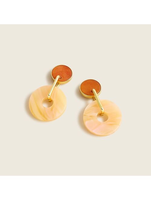 J.Crew Disc drop earrings