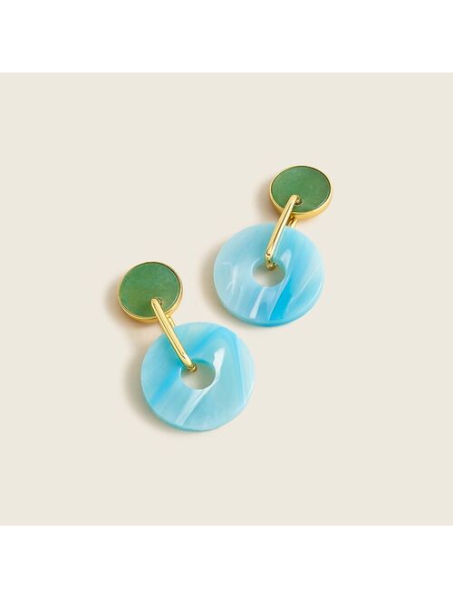 J.Crew Disc drop earrings