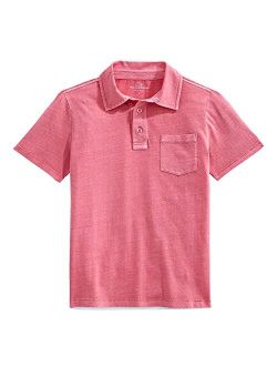 Boys' Short-Sleeve Garment Dyed Island Polo