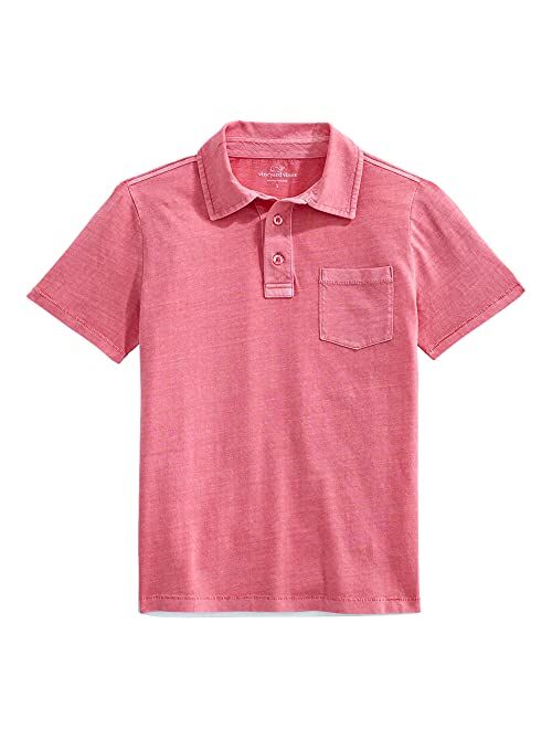 vineyard vines Boys' Short-Sleeve Garment Dyed Island Polo