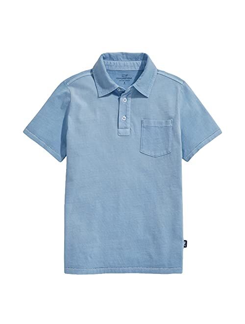 vineyard vines Boys' Short-Sleeve Garment Dyed Island Polo