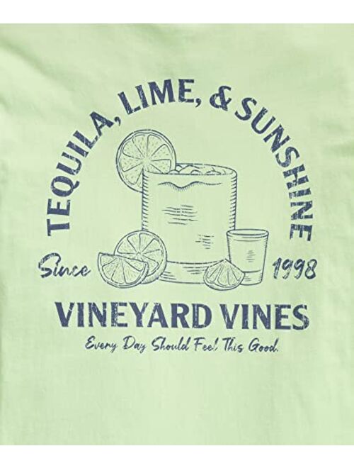 vineyard vines Men's Long-Sleeve Tequila Lime & Sunshine Slub Pocket Tee