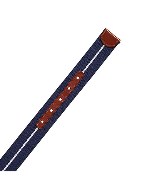 vineyard vines Men's Leather & Webbing Reversible Belt