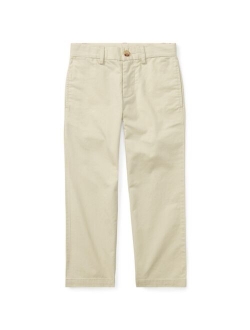 Toddler and Little Boys Straight Fit Stretch Twill Pant