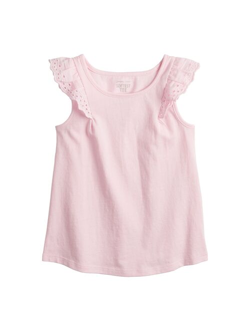 Toddler Girl Jumping Beans® Eyelet Flutter Tee