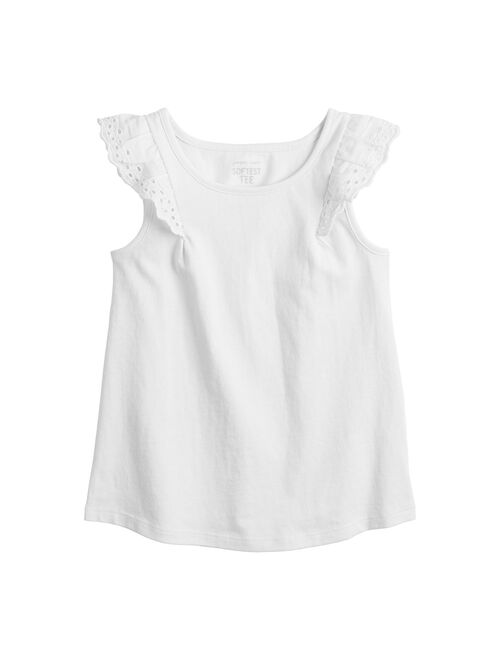 Toddler Girl Jumping Beans® Eyelet Flutter Tee